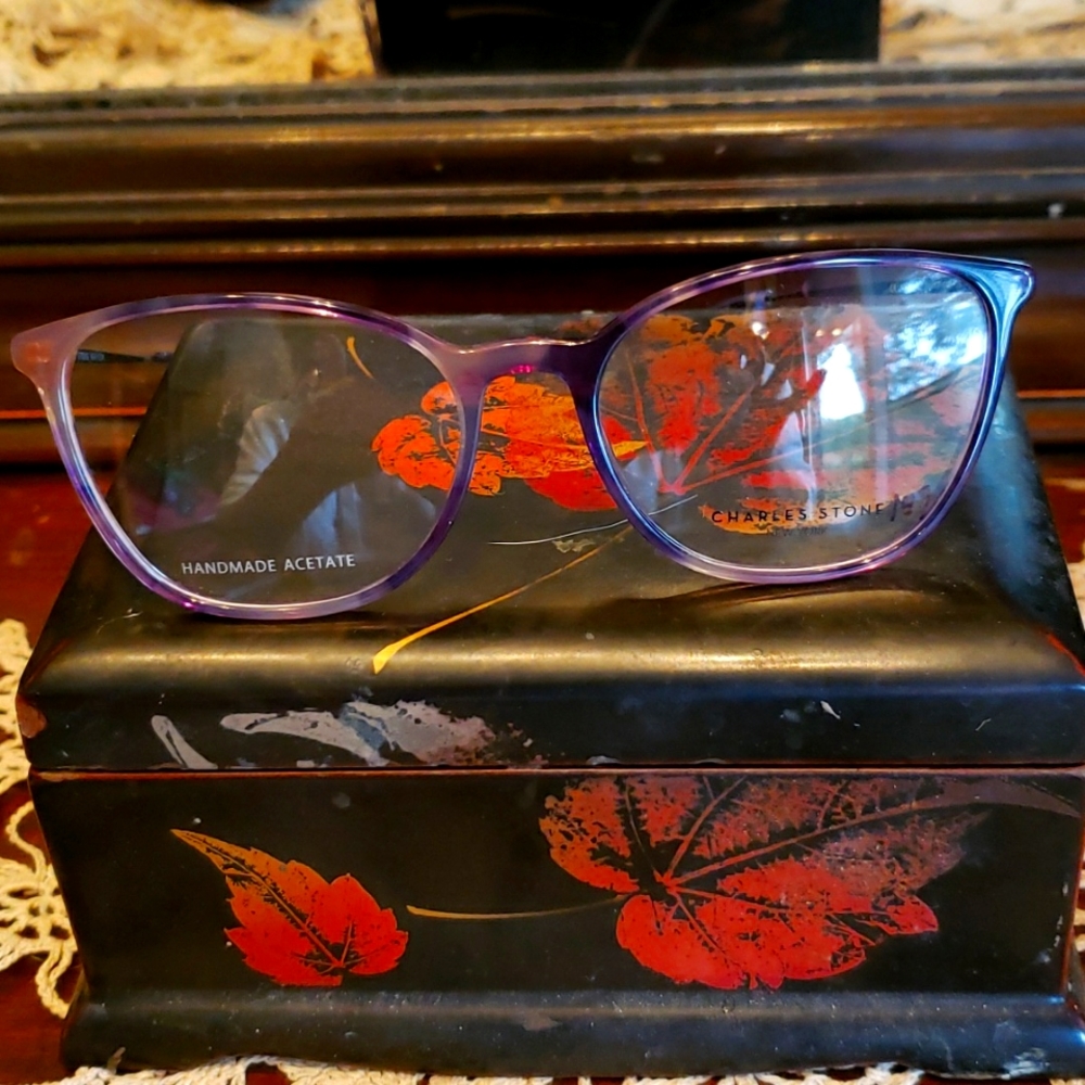 Charles Stone New York glass frames.